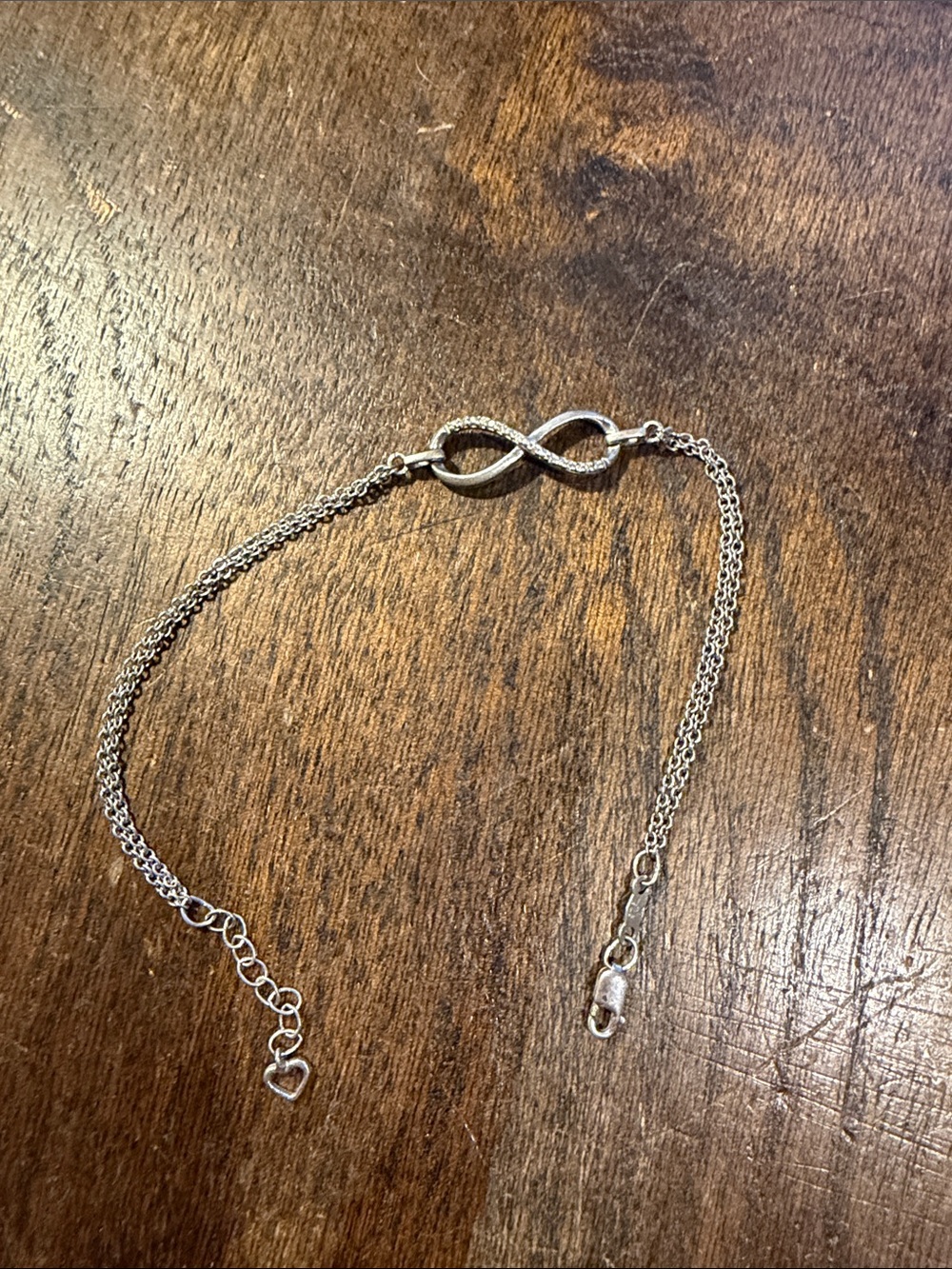 Sterling Silver Infinity Bracelet - Silver